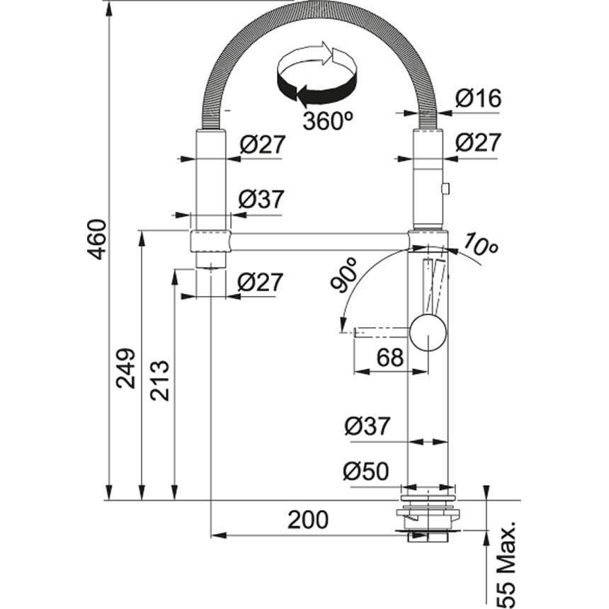 TE001_115.0393.976-nd860w BATERIA KUCHENNA PESCARA 360