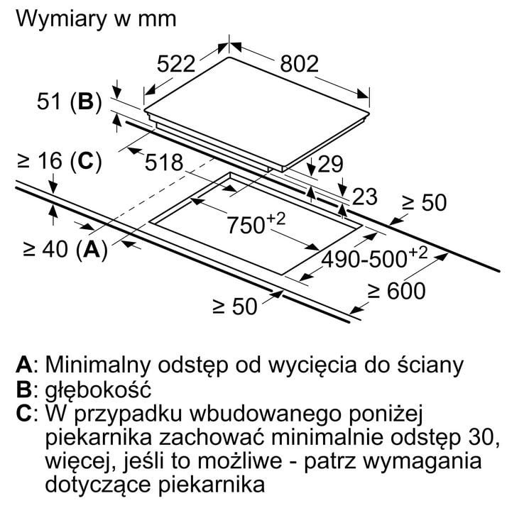 02-34 PŁYTA INDUKCYJNA 80CM CZARNA ED851FWB5E
