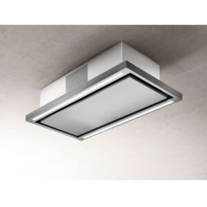 OKAP SUFITOWY CLOUD SEVEN IX/F/90 (pochłaniacz) PRF0141953 STAL NIERDZEWNA+BIAŁA MASKOWNICA