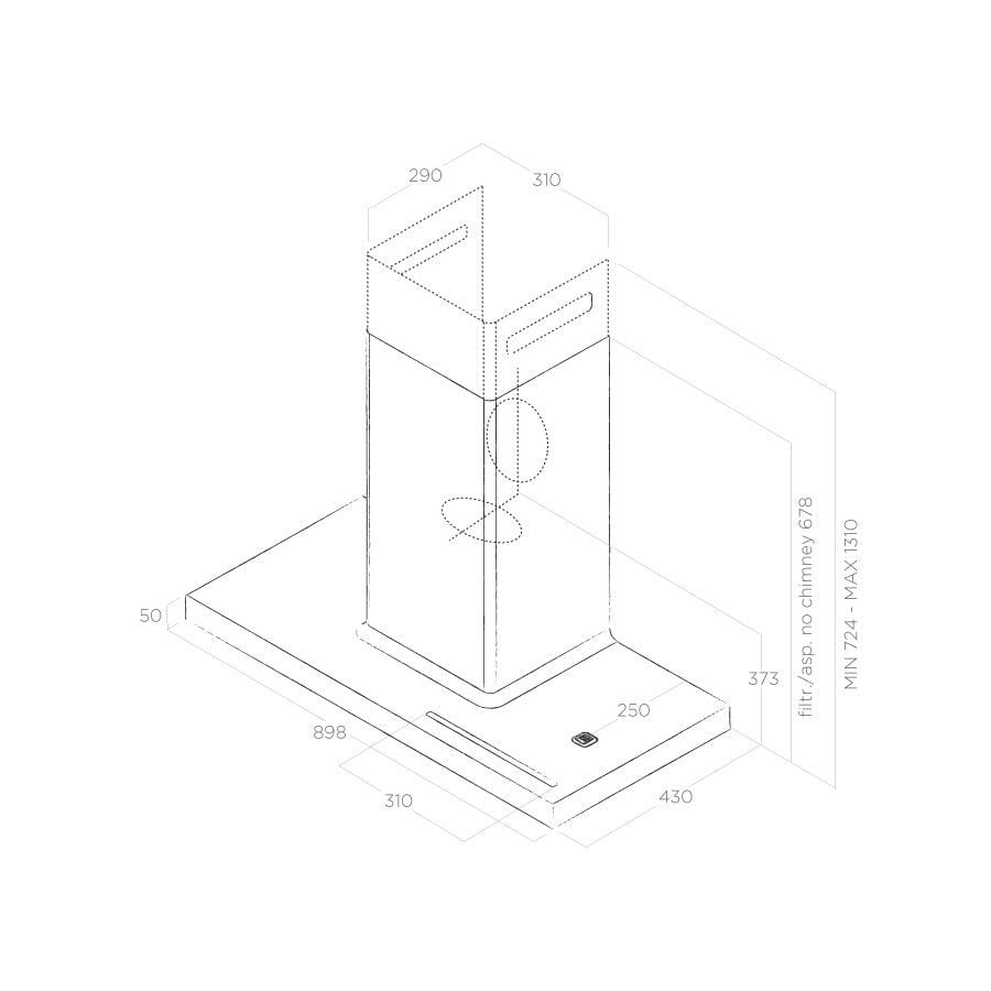 dim_bio_2018_l__0 OKAP NAŚCIENNY BIO WH/A/90 ROVERE PRF0147266 BIAŁY+DĄB