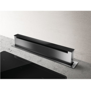 OKAP DOWNDRAFT PANDORA GME IX/A/90 PRF0120982 STAL NIERDZEWNA + CZARNE SZKŁO
