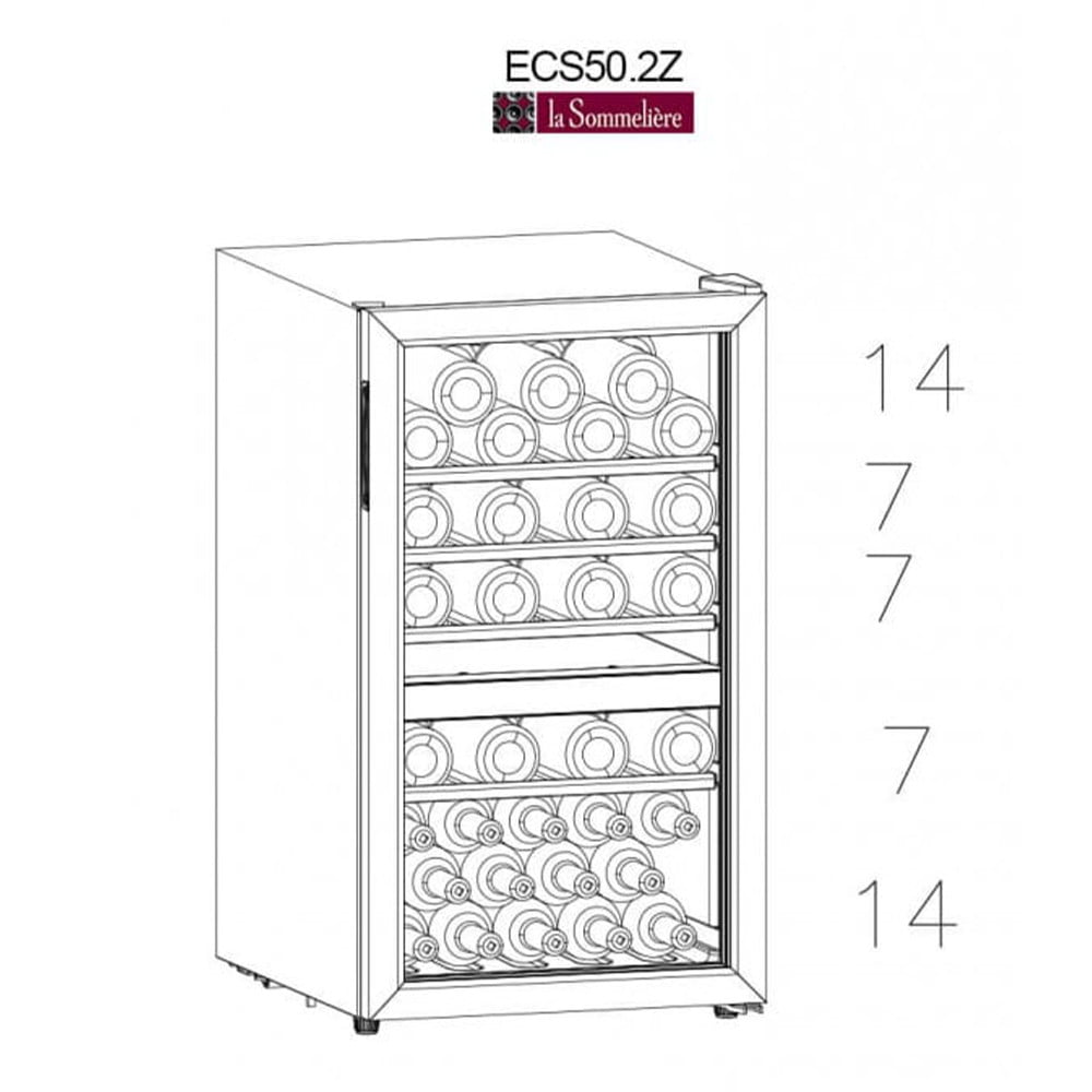 ECS50.2Z WINIARKA WOLNOSTOJĄCA ECS50.2Z