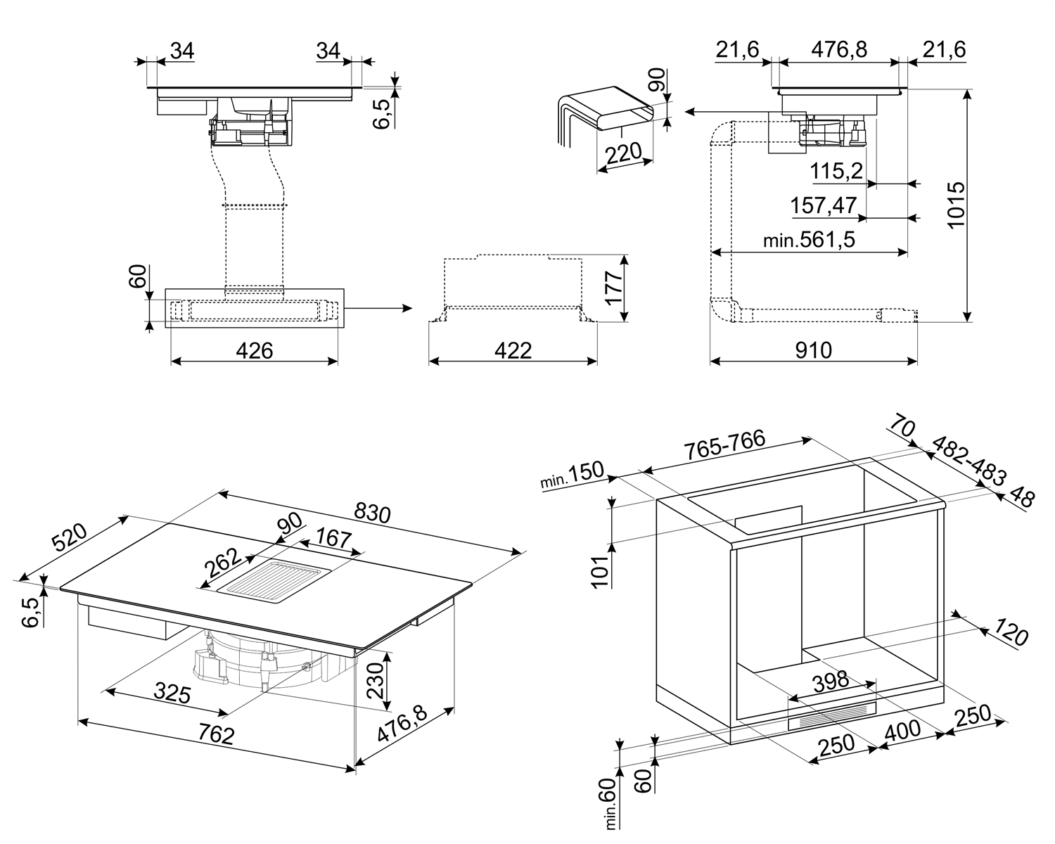 HOBD682R1 PŁYTA INDUKCYJNA PŁYTA INDUKCYJNA SMEG HOBD682R1