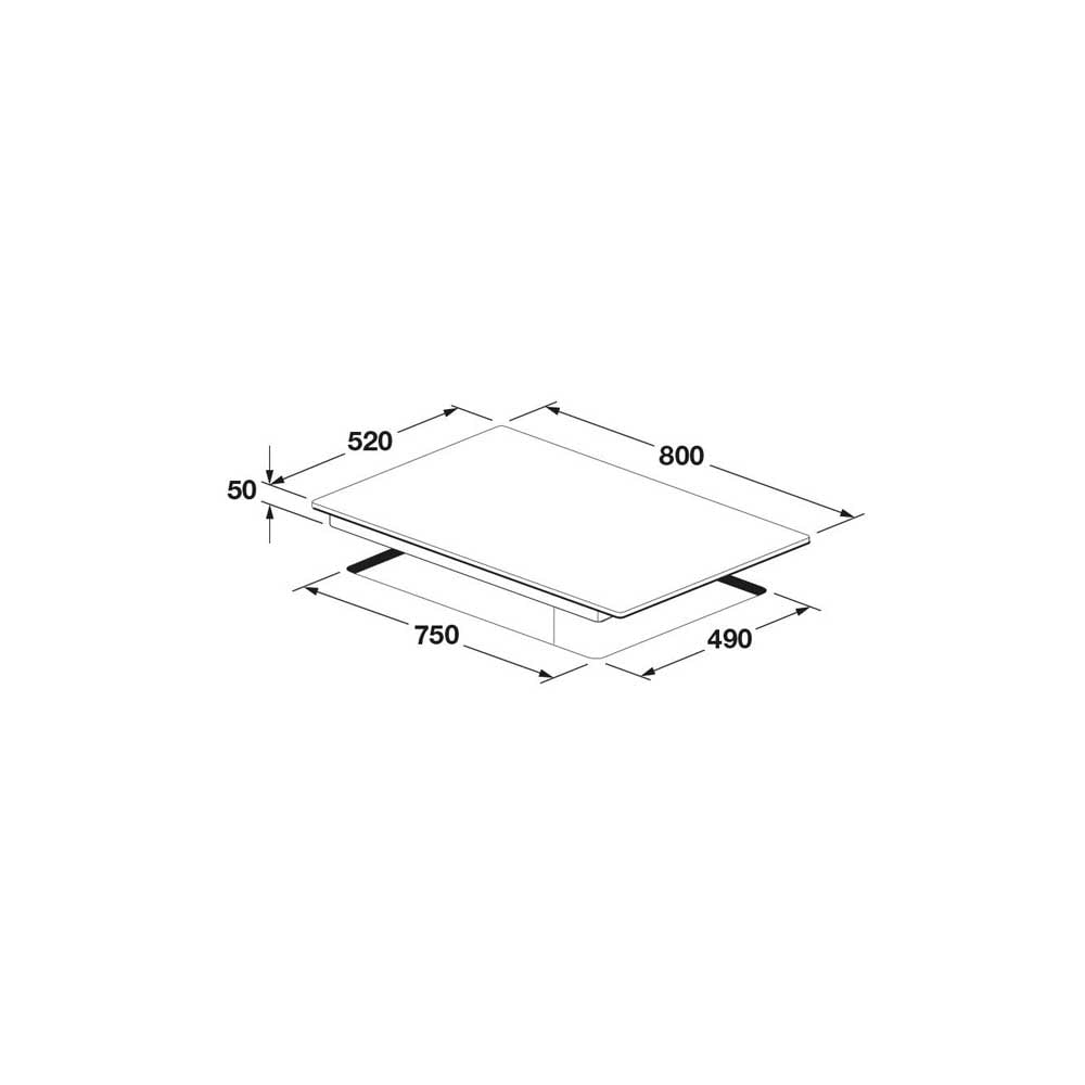 FSH-804-ID-WT-Cutout Płyta kuchenna FSH 804 ID WT MBK Cluster Concept