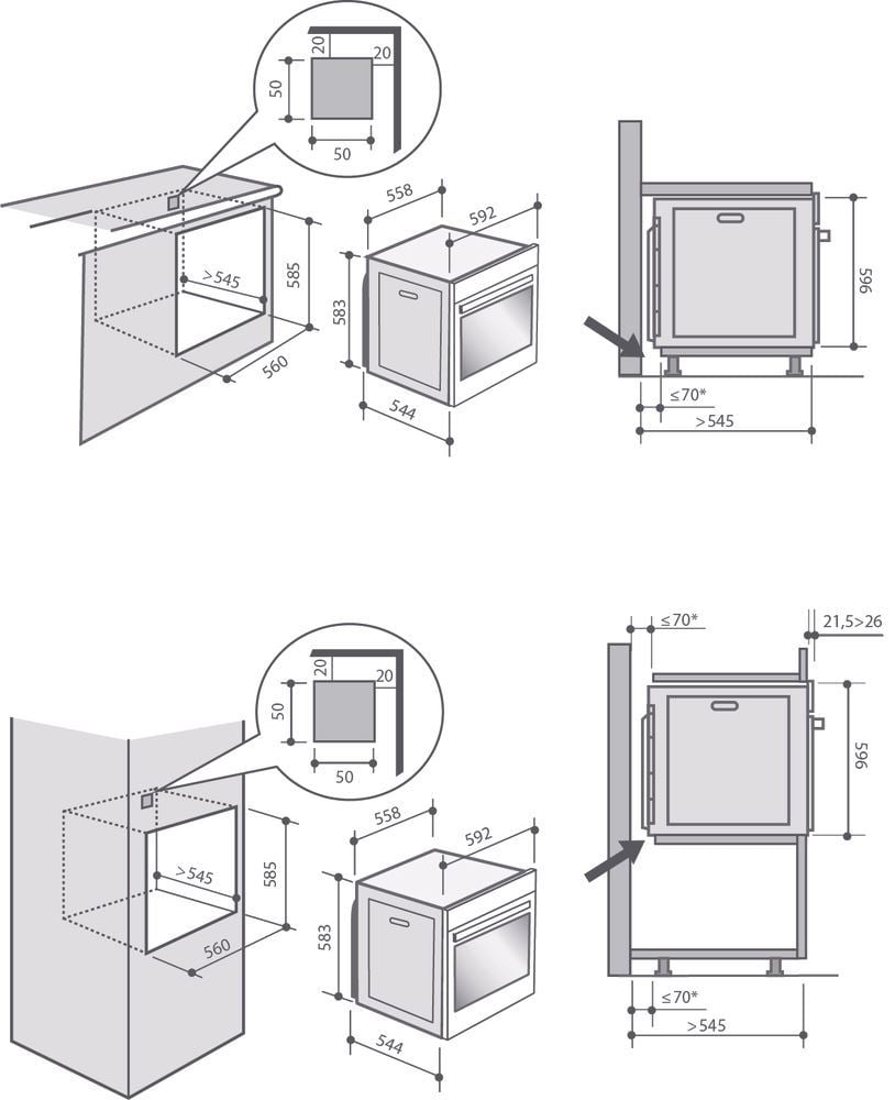 DOP7559X-rys-tech Piekarnik do zabudowy DOP7559X multifunkcyjny Plus z pyrolizą De Dietrich