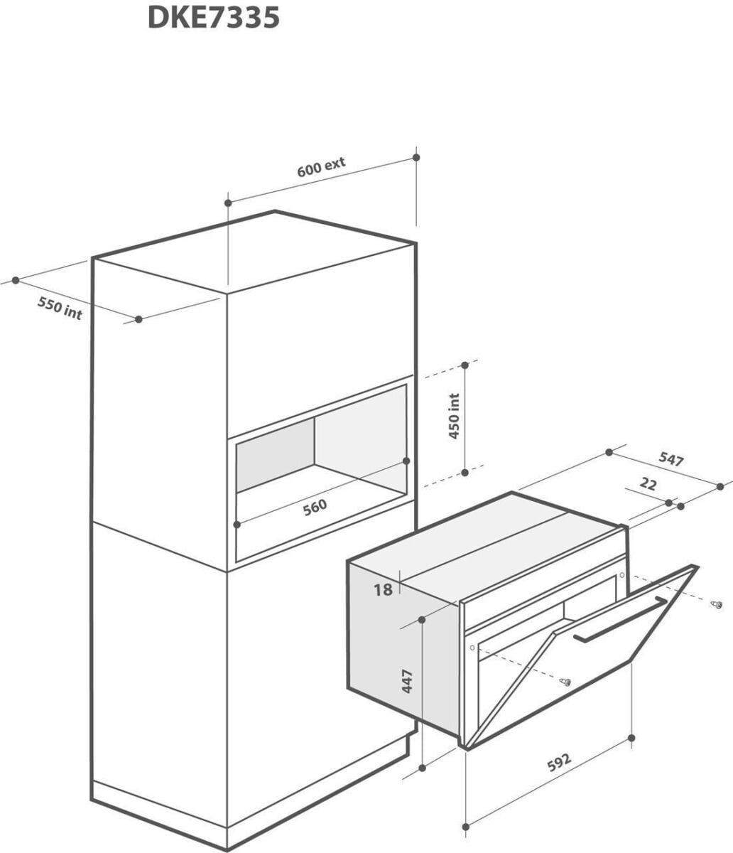 dedietrich-DKE7335A-rys-tech Mikrofalówka kompaktowa 45cm DKE7335X De Dietrich
