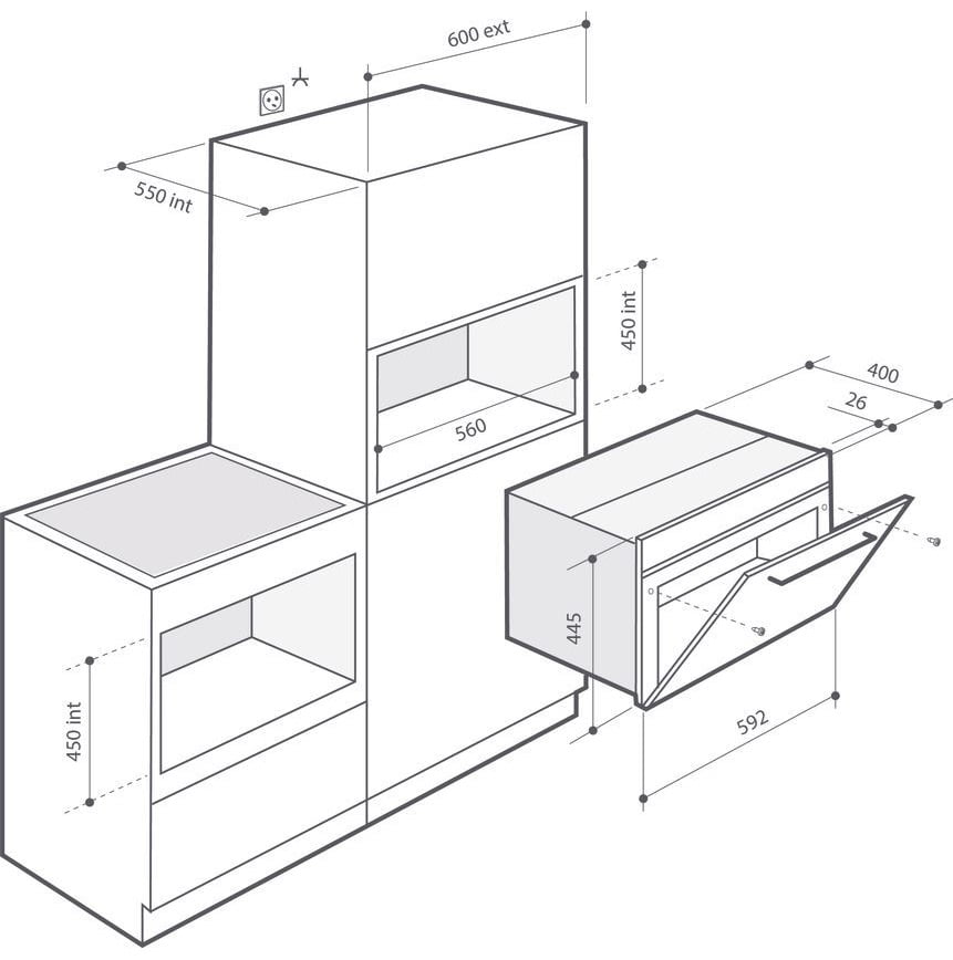 dedietrich-dkv7340x-rys-tech Piekarnik kompaktowy parowy DKV7340X De Dietrich