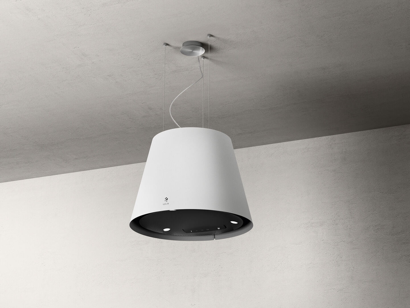 easy-intera-bianca Okap wyspowy PRF0119940A EASY UX 50cm biały