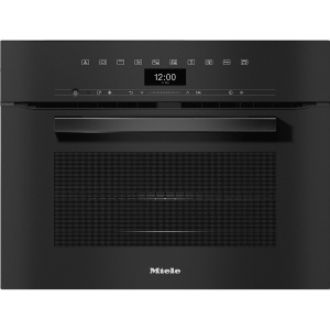 Piekarnik do zabudowy z kuchnią mikrofalową H 7440 BM ObsidianBlack Miele