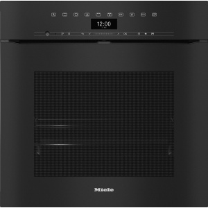 Piekarnik do zabudowy z pyrolizą bezuchwytowy H 7464 BPX ObsidianBlack Miele