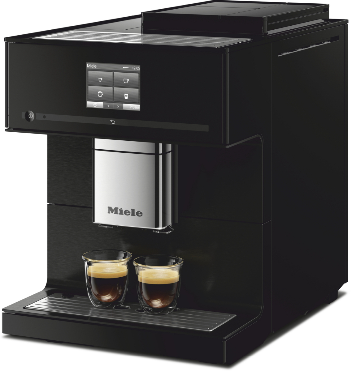 c02-2 Wolnostojący ekspres do kawy CoffeeSelect i AutoDescale CM 7750 ObsidianBlack Miele