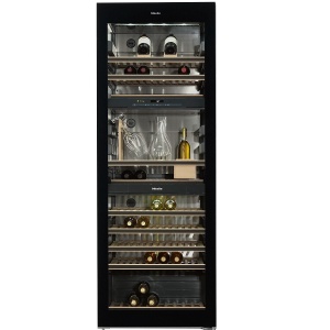 Wolnostojąca chłodziarka na wino z FlexiFrame i SommelierSet KWT 6834 SGS Miele