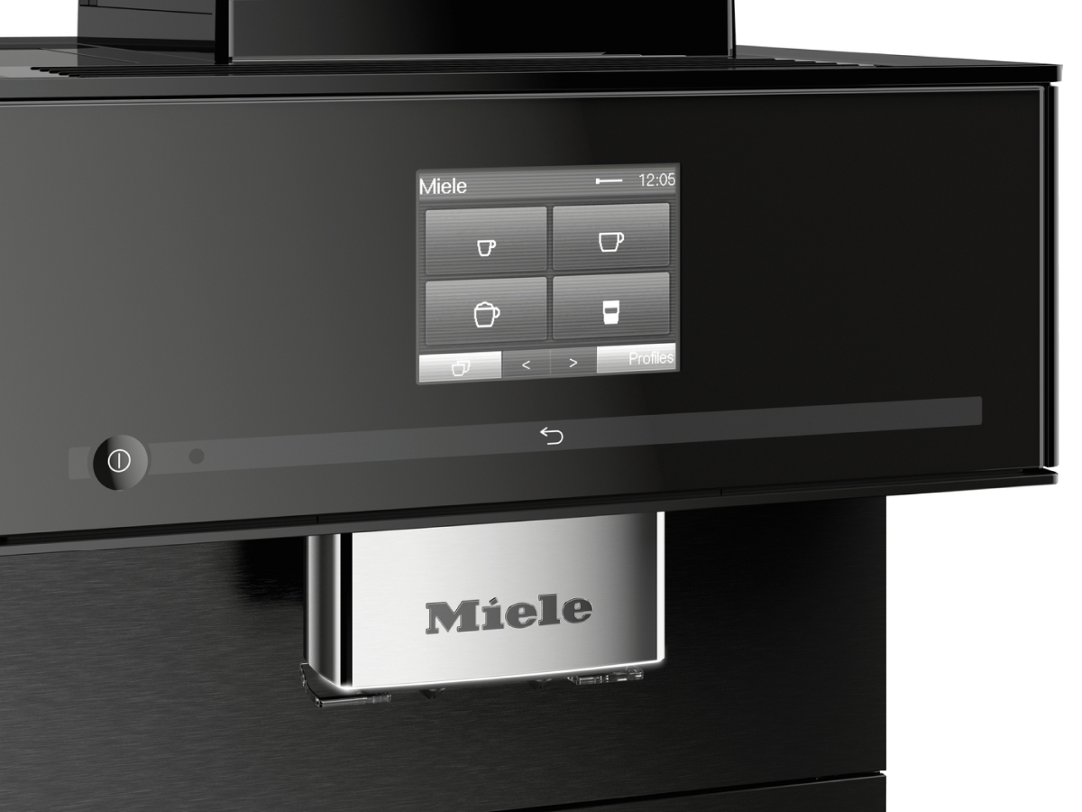 c04-2 Wolnostojący ekspres do kawy CoffeeSelect i AutoDescale CM 7750 ObsidianBlack Miele