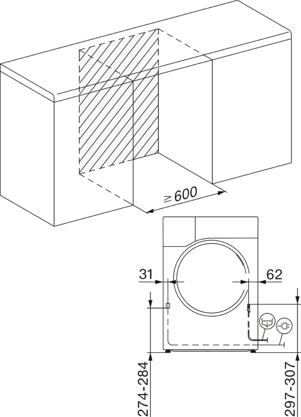 e01-1 Suszarka z pompą ciepła T1 TSL783WP EcoSpeed Steam 9kg Miele