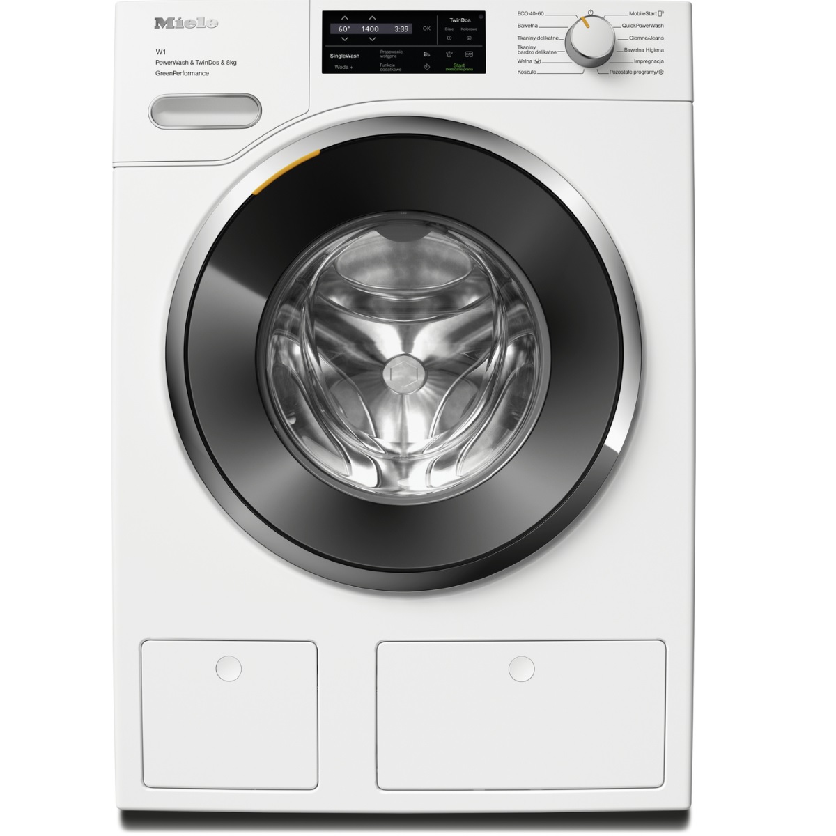 h01 Pralka ładowana od przodu W1 WWH860 WCS PWash&TDos&8kg Miele
