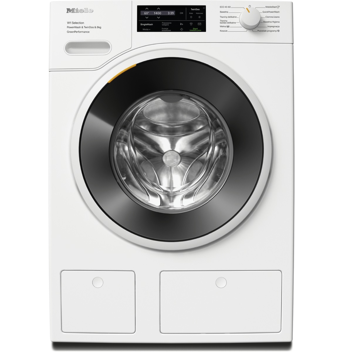 n01 Pralka ładowana od przodu W1 WSH863 WCS PWash&TDos&8kg Miele