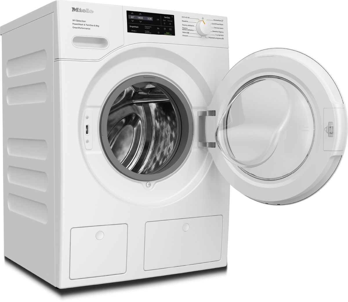 n02 Pralka ładowana od przodu W1 WSH863 WCS PWash&TDos&8kg Miele
