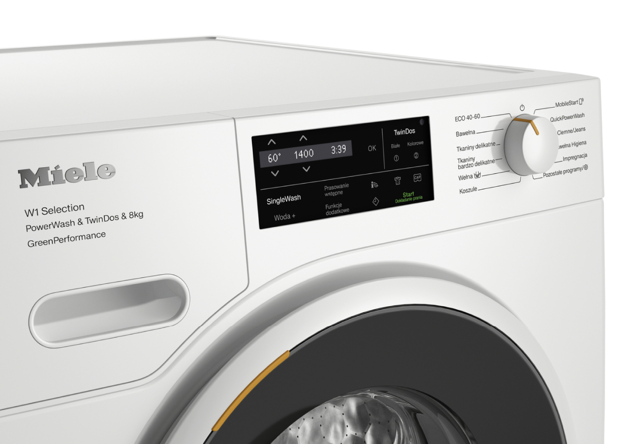 n03 Pralka ładowana od przodu W1 WSH863 WCS PWash&TDos&8kg Miele