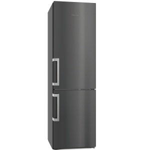Wolnostojąca chłodziarko-zamrażarka ​z DailyFresh, NoFrost i ComfortClean KFN 4795 DD Blacksteel Miele