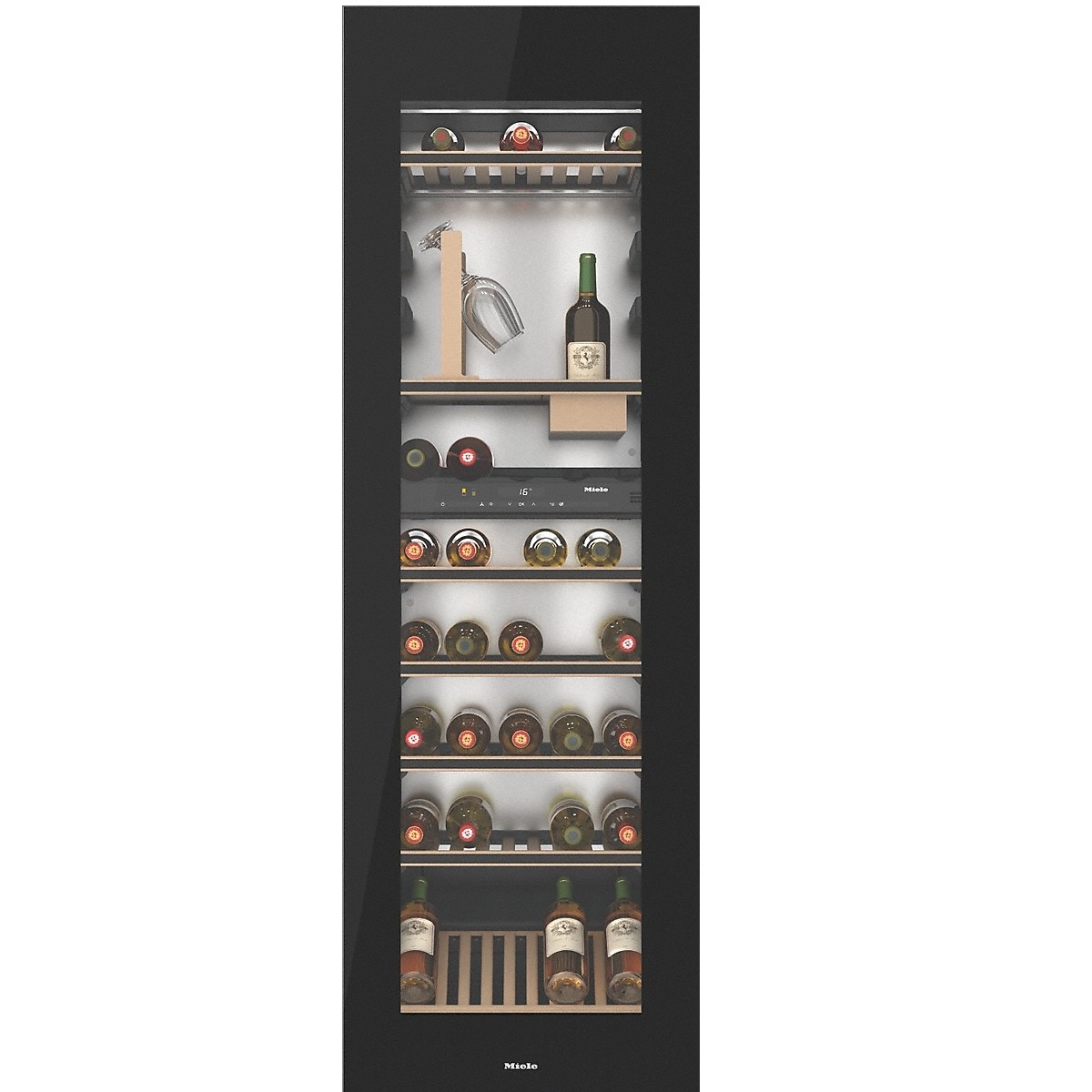 20000131300-000-00_20000131300 Chłodziarka na wino do zabudowy z lexiFrame, SommelierSet i Push2open KWT 6722 iGS Miele