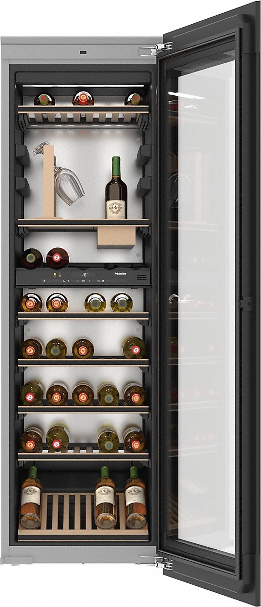 20000136200-000-00_20000136200 Chłodziarka na wino do zabudowy z lexiFrame, SommelierSet i Push2open KWT 6722 iGS Miele