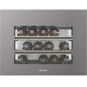 Chłodziarka na wino do zabudowy z FlexiFrame Plus i Push2open KWT 7112 iG Graphitgrey Miele