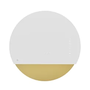 Okap przyścienny ECLIPSE bialo/złoty 60cm CIARKO CDP6001BZ