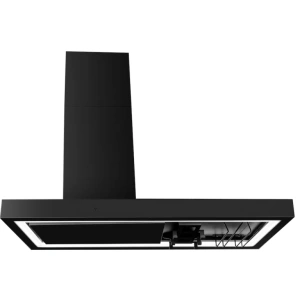Okap wyspowy Minimal 2 czarny z haczykami 180cm CIARKO CDW1802C+U