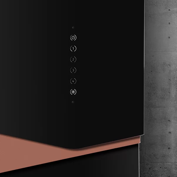 trio-rose-gold-przyblizenie-1 Okap przyścienny Trio black/rose gold 90 cm CIARKO CDP9001CZ
