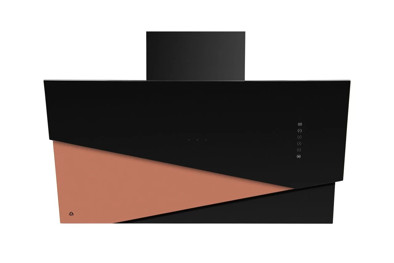 trio-rose-gold Okap przyścienny Trio black/rose gold 90 cm CIARKO CDP9001CZ