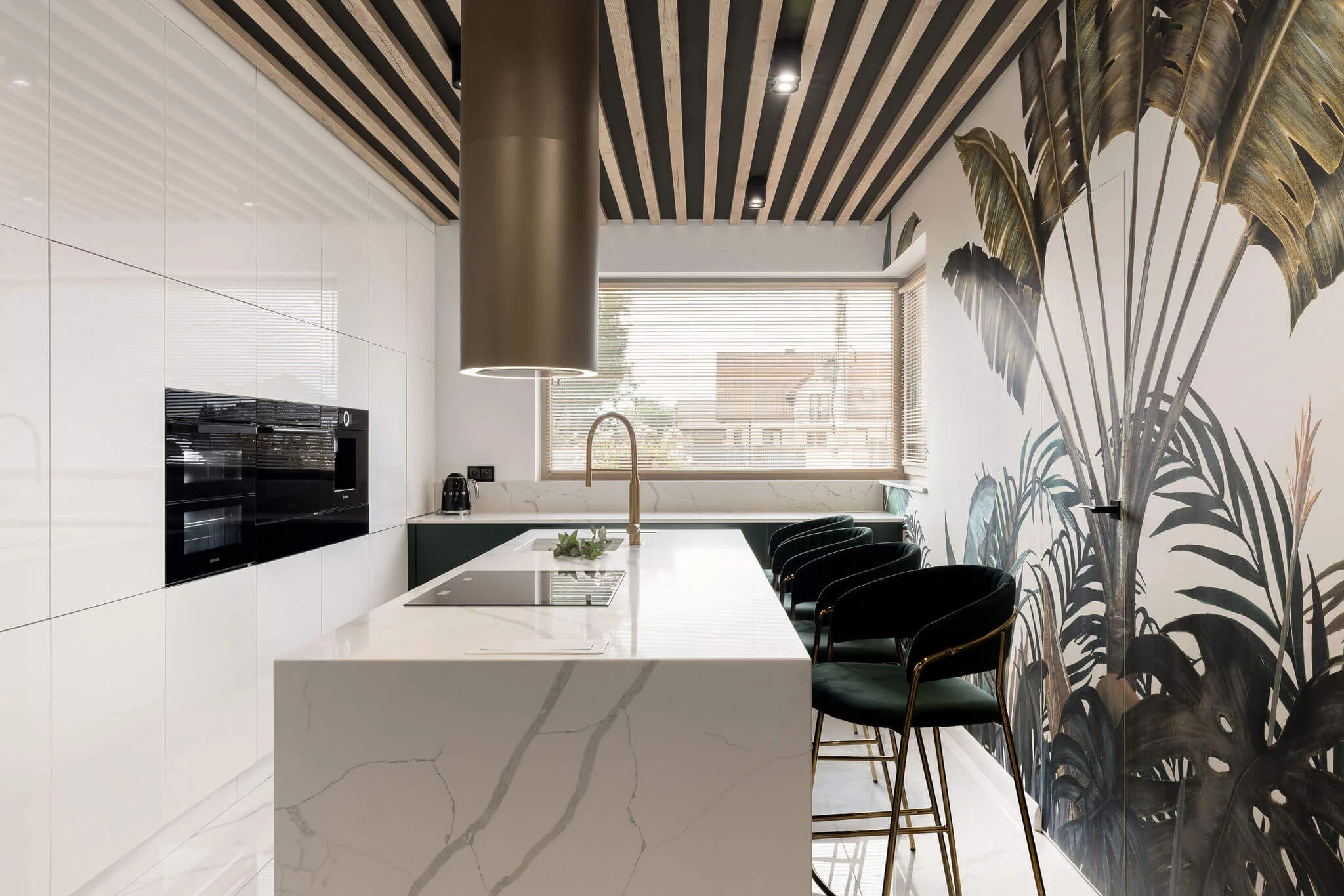 tubus-w-zloty-4 Okap wyspowy TUBUS W złoty ⌀ 38 CIARKO CDW3801Z