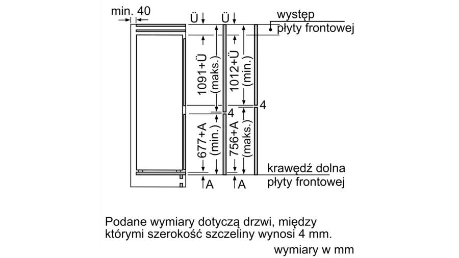 KI86NNSE0-10 Chłodziarko-zamrażarka KI86NNSE0 Siemens