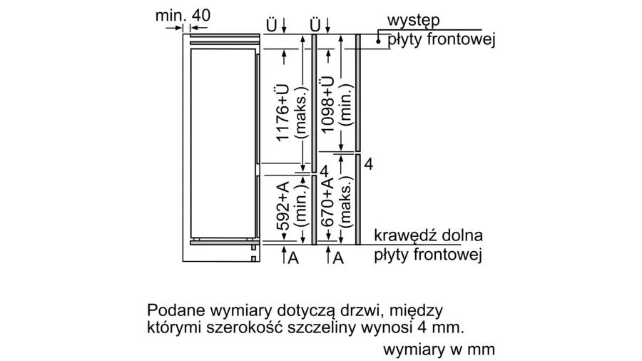 KIV87NSE0-12 Chłodziarko-zamrażarka KIV87NSE0 Bosch