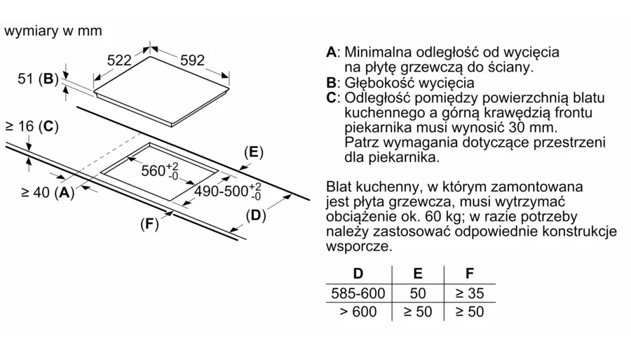 PWP63KBB6E-6 Płyta indukcyjna 60 cm PWP63KBB6E Bosch Serie 4