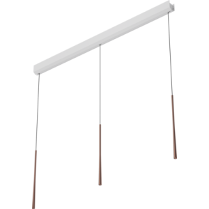 Lampa wisząca BORA Stars LSLRG w potrójnym układzie liniowym – różowe złoto
