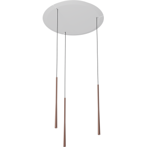 Lampa wisząca BORA Stars LSZRG w potrójnym układzie okrągłym – różowe złoto