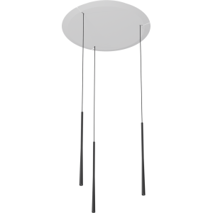 Lampa wisząca BORA Stars LSZSW w potrójnym układzie okrągłym – czerń