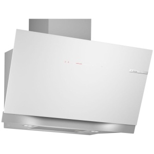 Okap naścienny Bosch DWK91LT20 90 cm Serie 8 Białe szkło