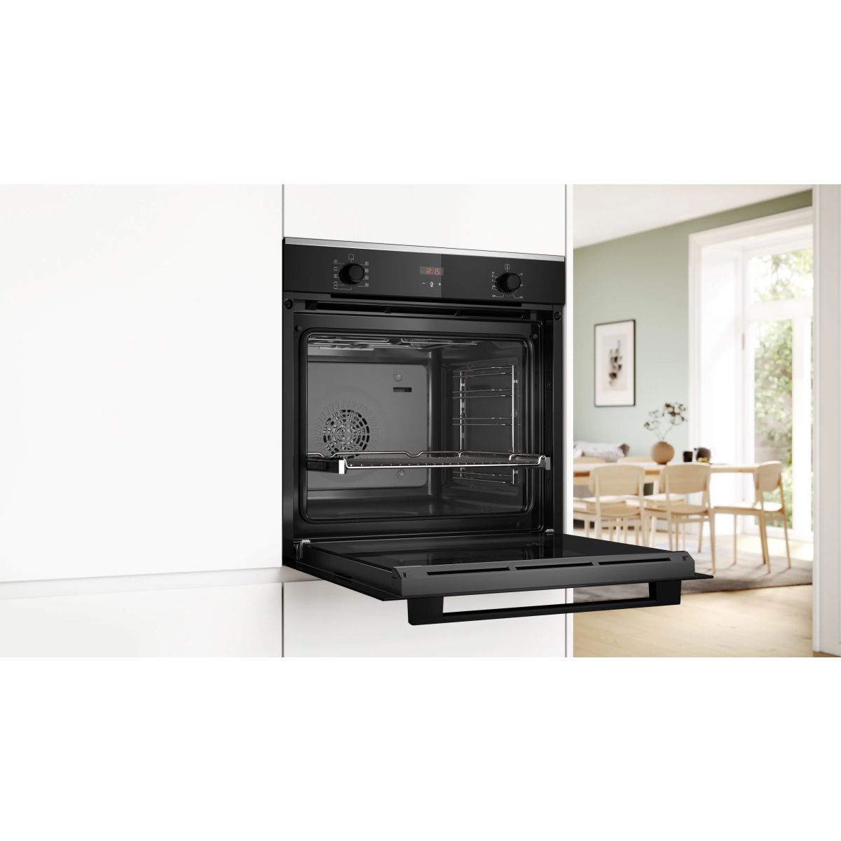 Serie-4-Piekarnik-do-zabudowy-60-x-60-cm-Czarny-HBA234EB3-2 Piekarnik Bosch HBA234EB3 do zabudowy Serie 4 60 x 60 cm Czarny
