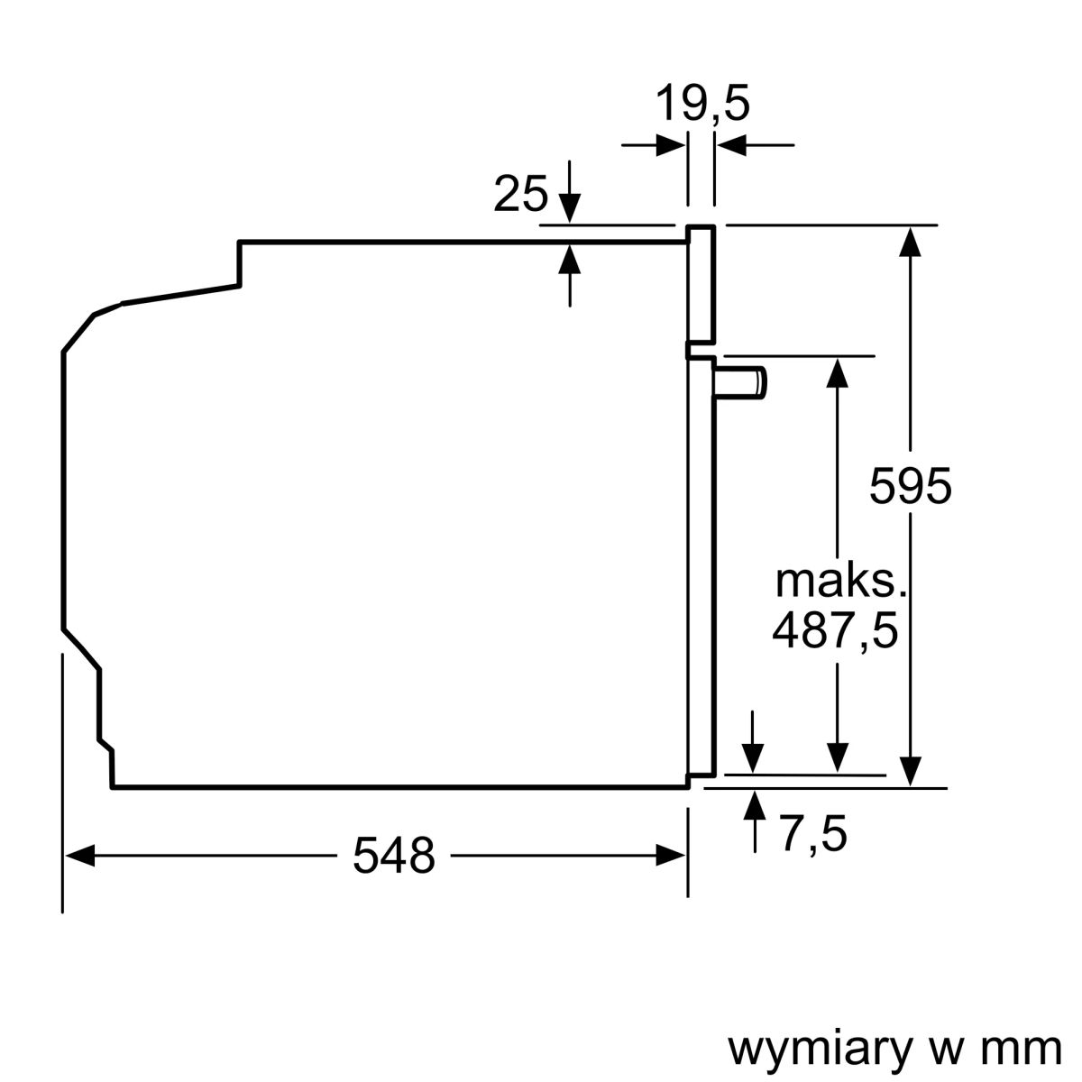Serie-4-Piekarnik-do-zabudowy-60-x-60-cm-Czarny-HBA234EB3-5 Piekarnik Bosch HBA234EB3 do zabudowy Serie 4 60 x 60 cm Czarny