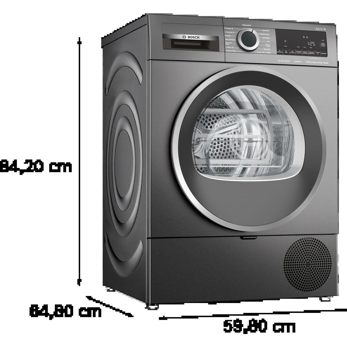 Serie-6-Suszarka-z-pompa-ciepla-8-kg-WQG233CRPL-5 Suszarka Bosch WQG233CRPL Serie 6 z pompą ciepła 8 kg