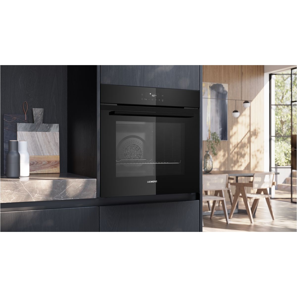 hb272abb3-iq300-piekarnik-do-zabudowy-60-x-60-cm-deep-black-inox-4 Piekarnik Siemens HB272ABB3 do zabudowy iQ300 60 x 60 cm Deep black inox