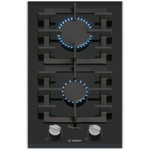 Płyta gazowa Bosch Domino PRB3A6I40 Serie 8 (30 cm, szkło ceramiczne, czarna)